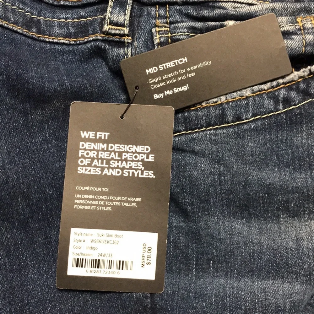 🐠Silver Brand SUKI Curvy Plus Size mid rise slim bootcut jeans | NWT! - Picture 7 of 10